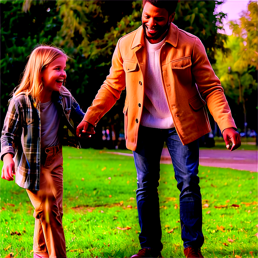 Family Playing In The Park Png 05042024