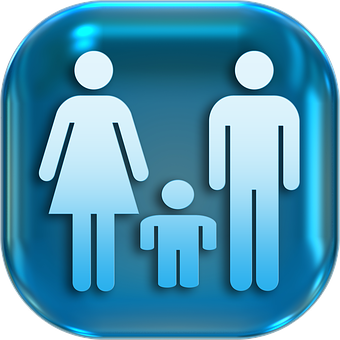 Family Restroom Sign Icon PNG with transparent background