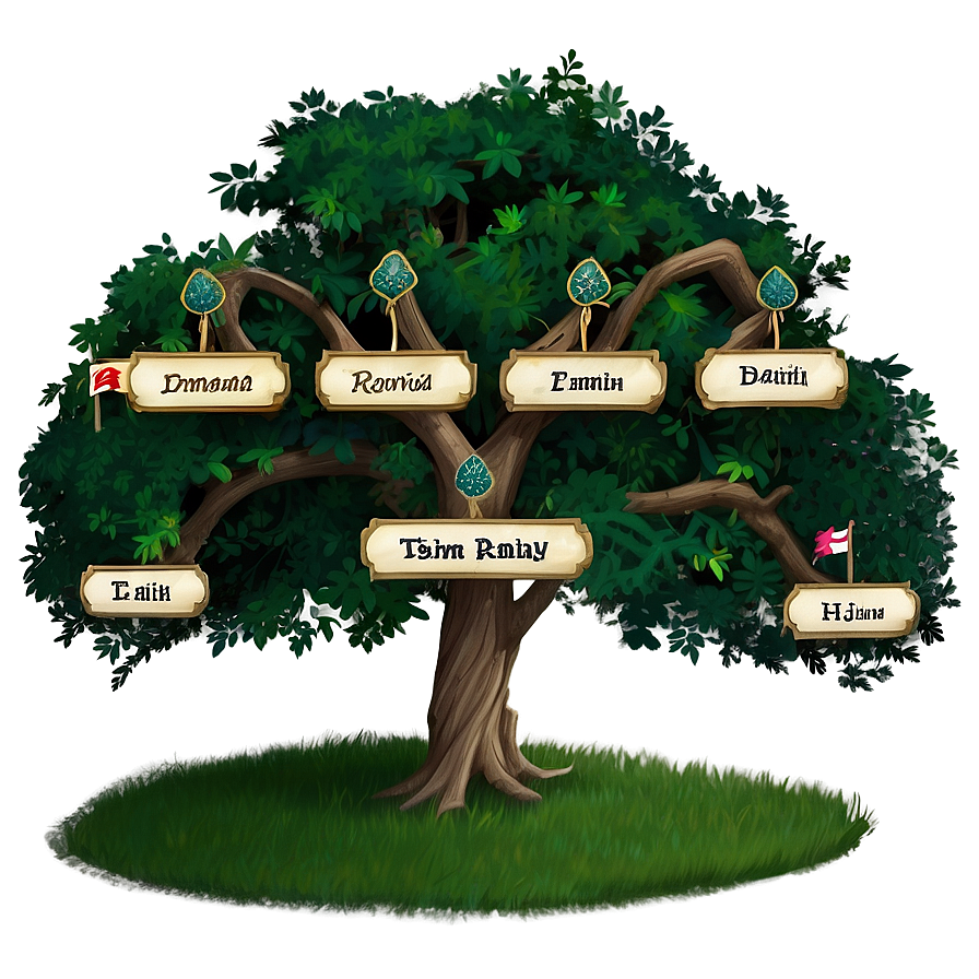 Family Reunion Tree With Names Png 54