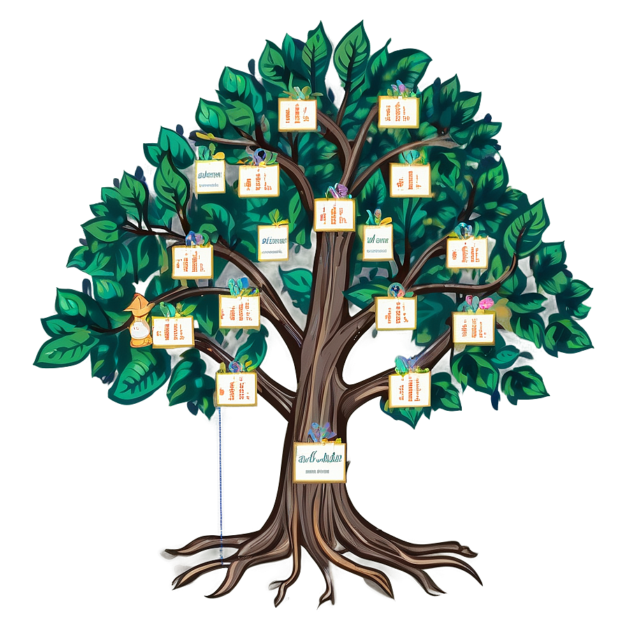 Family Reunion Tree With Names Png Cpc9