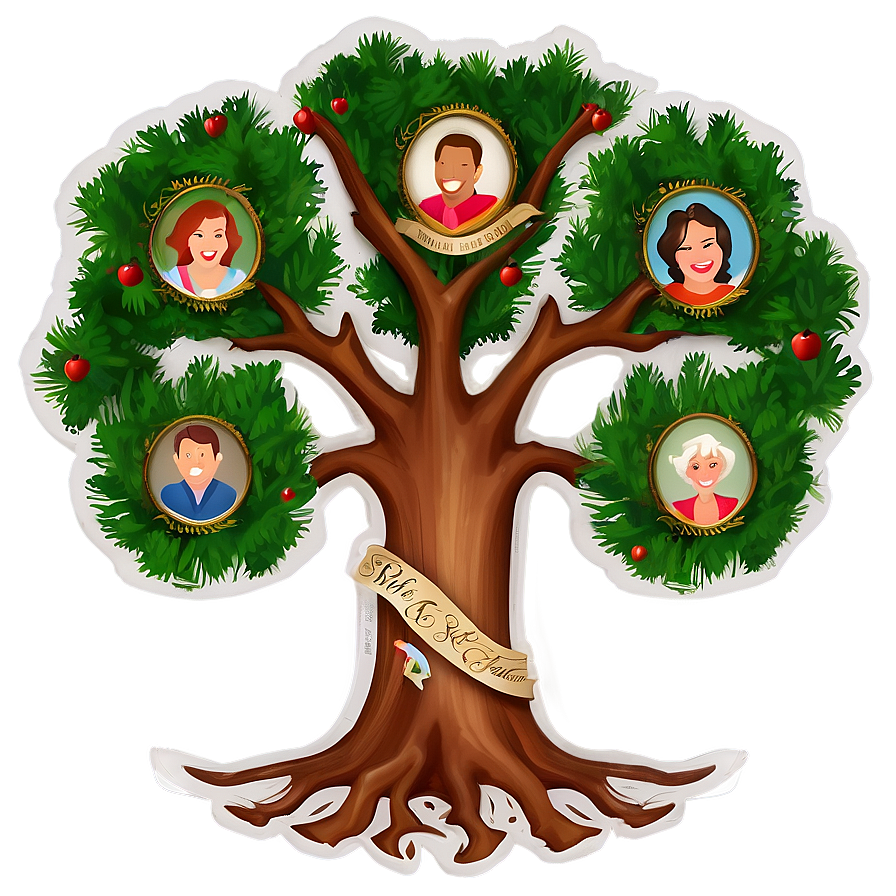 Family Reunion Tree With Symbols Png 62