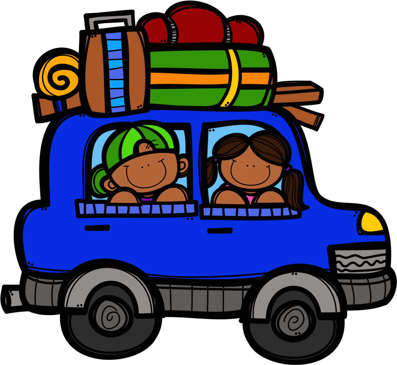 Family_ Road_ Trip_ Cartoon