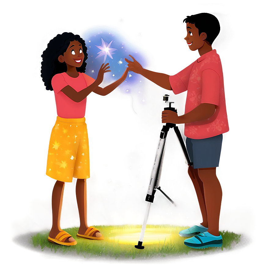 Family Star Gazing Png 25