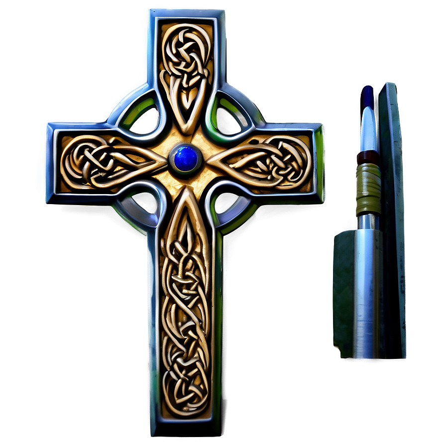 Fancy Celtic Cross Png 06292024