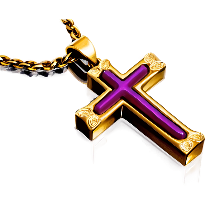 Fancy Cross Pendant Png 06292024