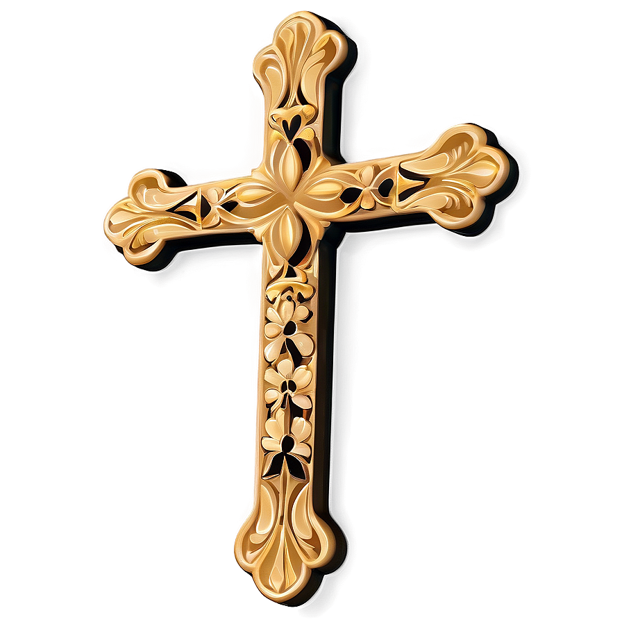 Fancy Cross Silhouette Png 06292024