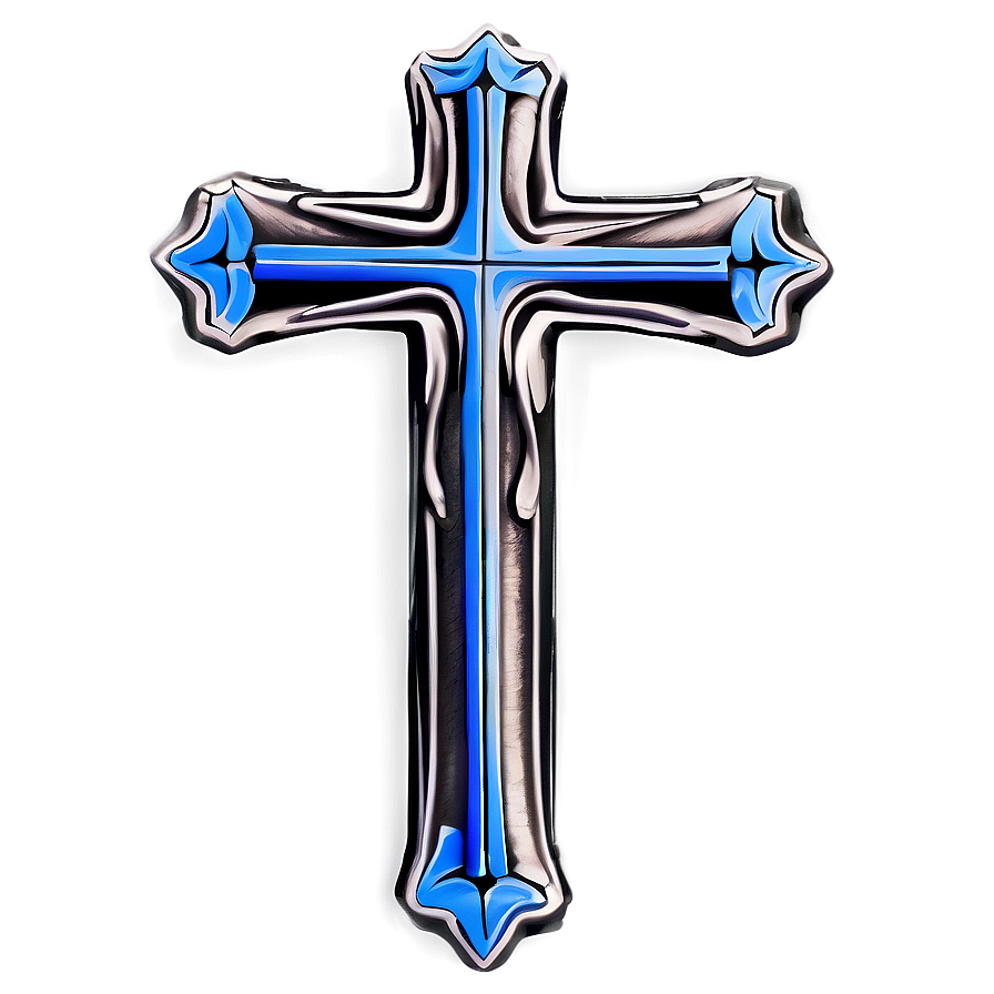 Fancy Cross Tattoo Design Png 06292024