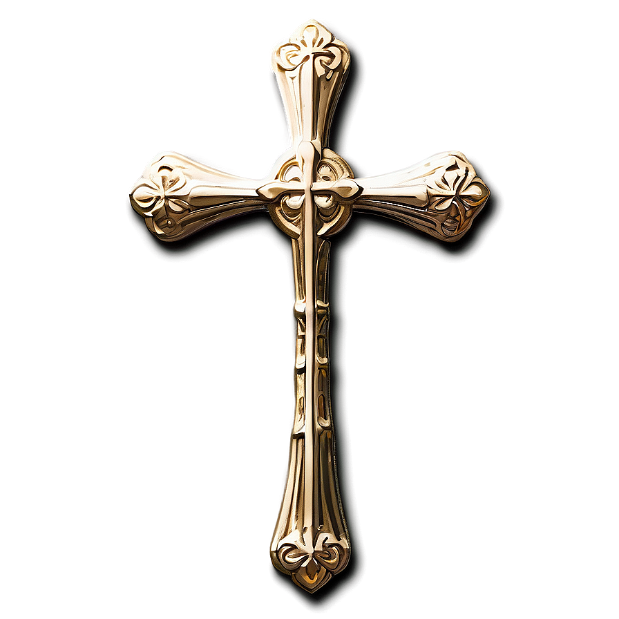 Fancy Cross With Halo Png 06292024