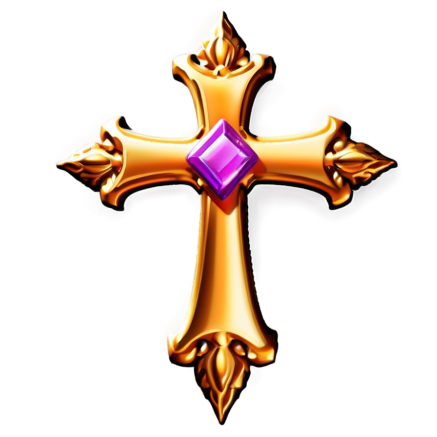 Fancy Cross With Halo Png Ika9