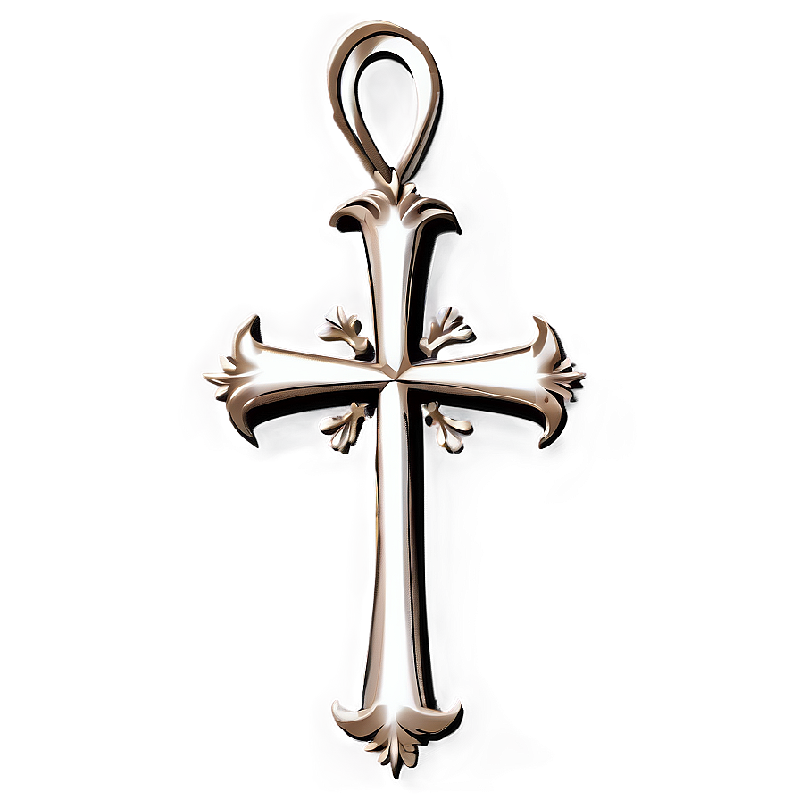 Fancy Cross With Wings Png 06292024