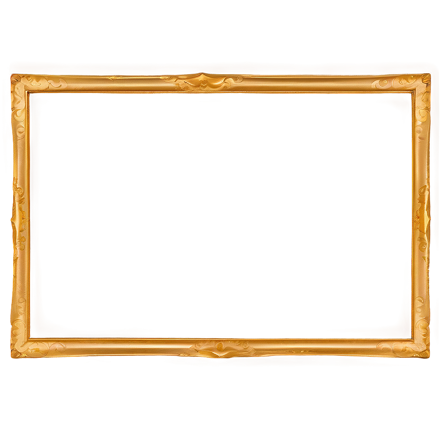 Fancy Gold Frame Png 12