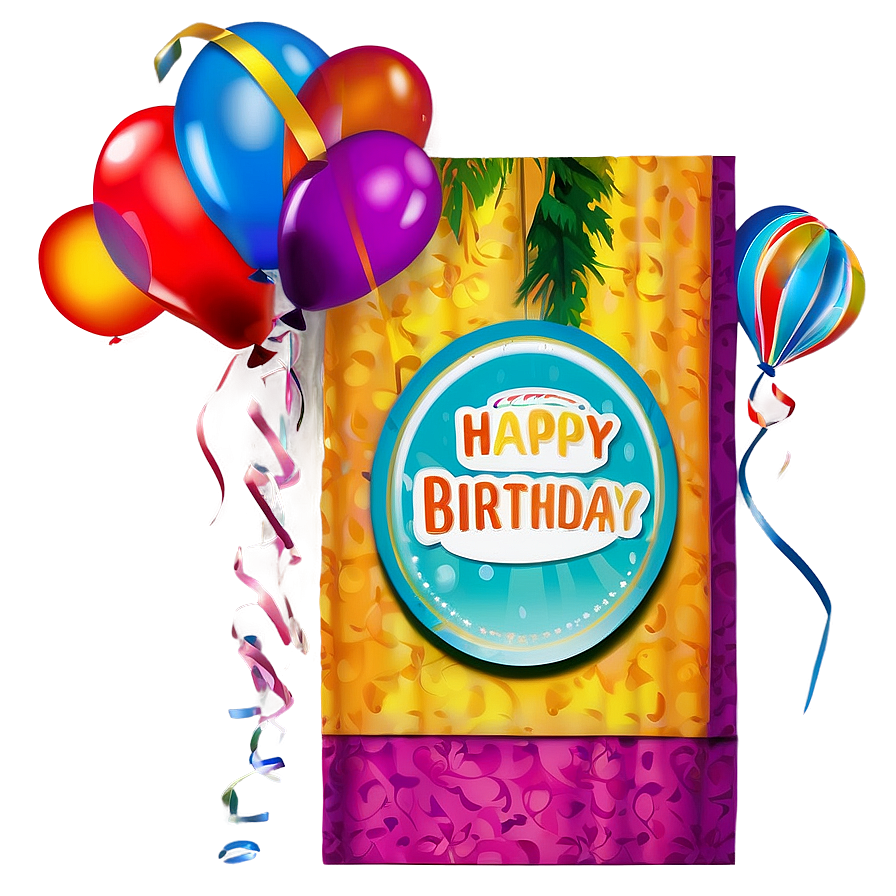 Fancy Happy Birthday Text PNG 05032024 PNG with transparent background