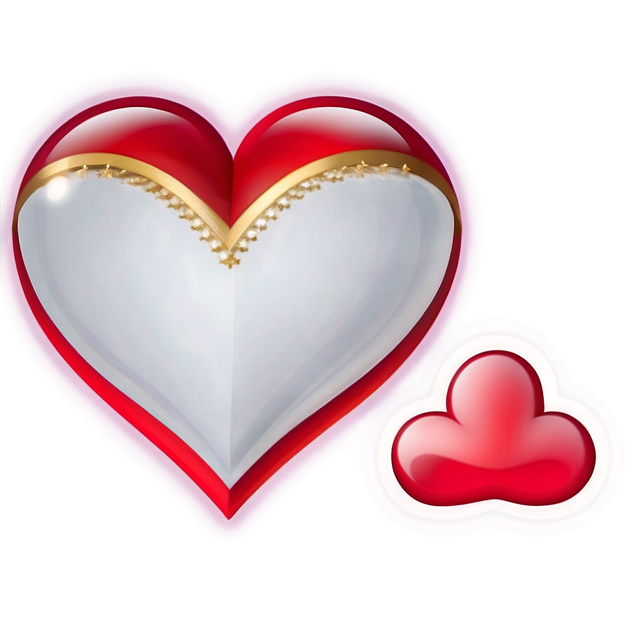 Fancy Heart Emoji Png Design Roc