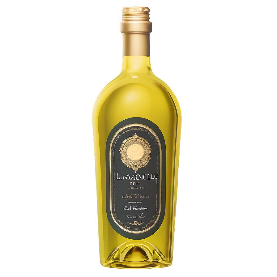 Fancy Limoncello Bottle PNG 30 PNG with transparent background