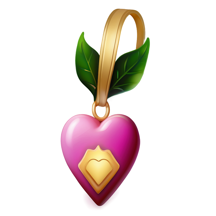 Fancy Pink Heart Emoji Png 06262024