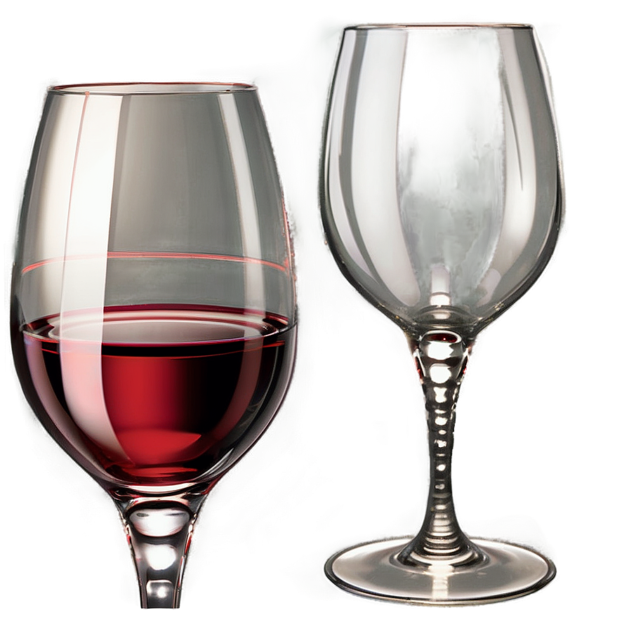 Fancy Red Wine Glasses Png Hvo