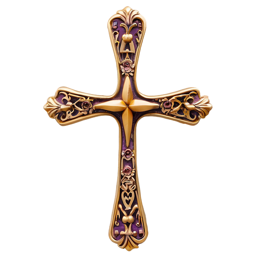 Fancy Religious Cross Png Akl37