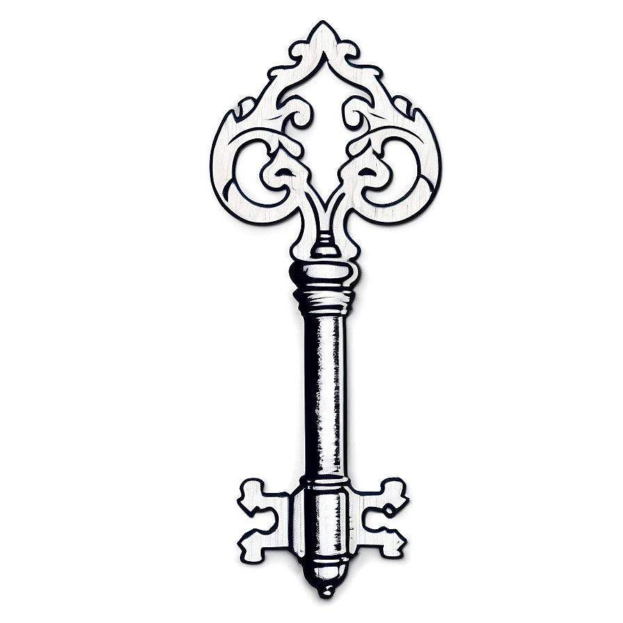 Fancy Skeleton Key Graphic Png 68