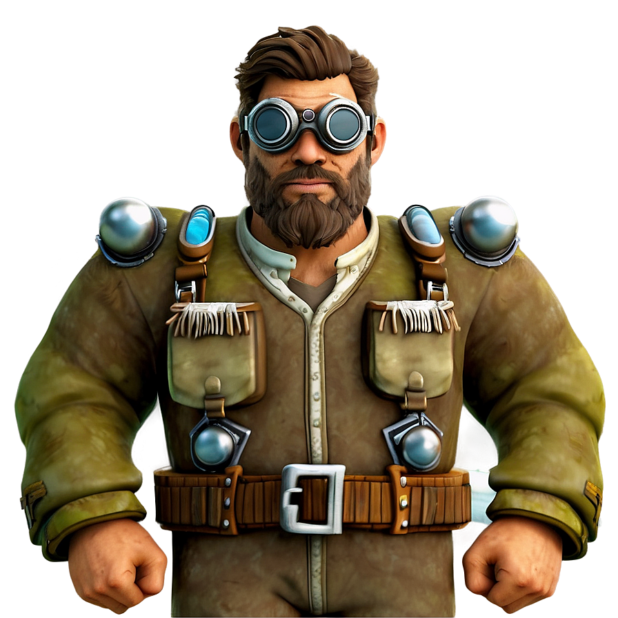 Fantasy Airship Pilot PNG 06252024 PNG with transparent background