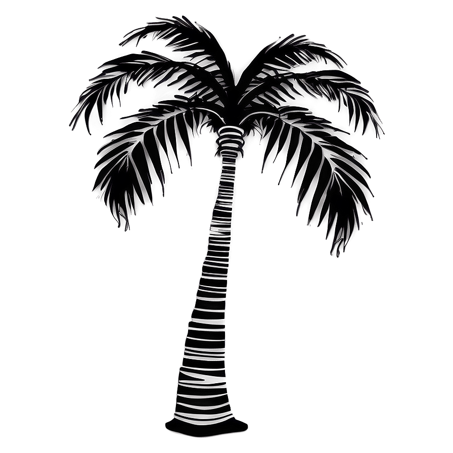 Fantasy Black Palm Tree Artwork Png 06262024