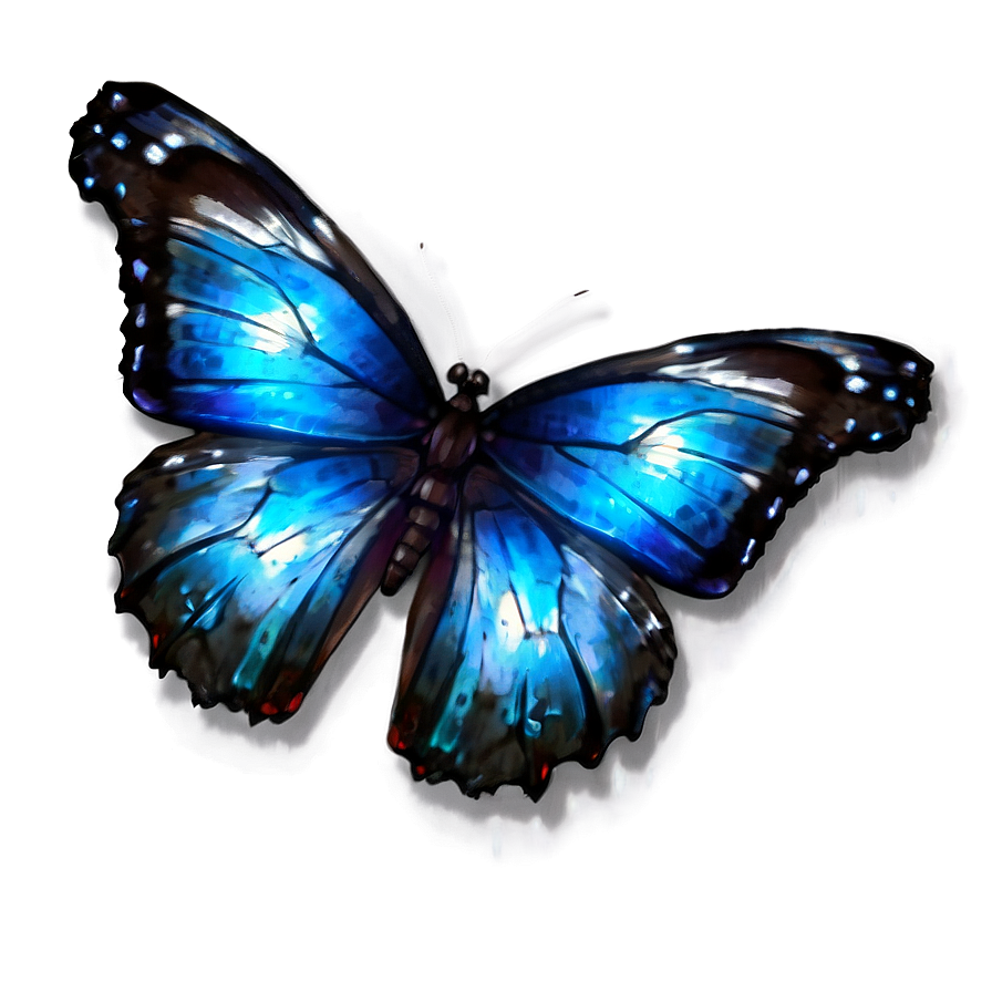 Fantasy Blue Butterfly Png 05212024