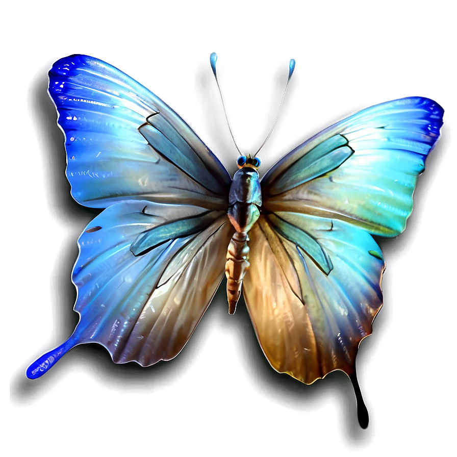 Fantasy Blue Butterfly Png 7