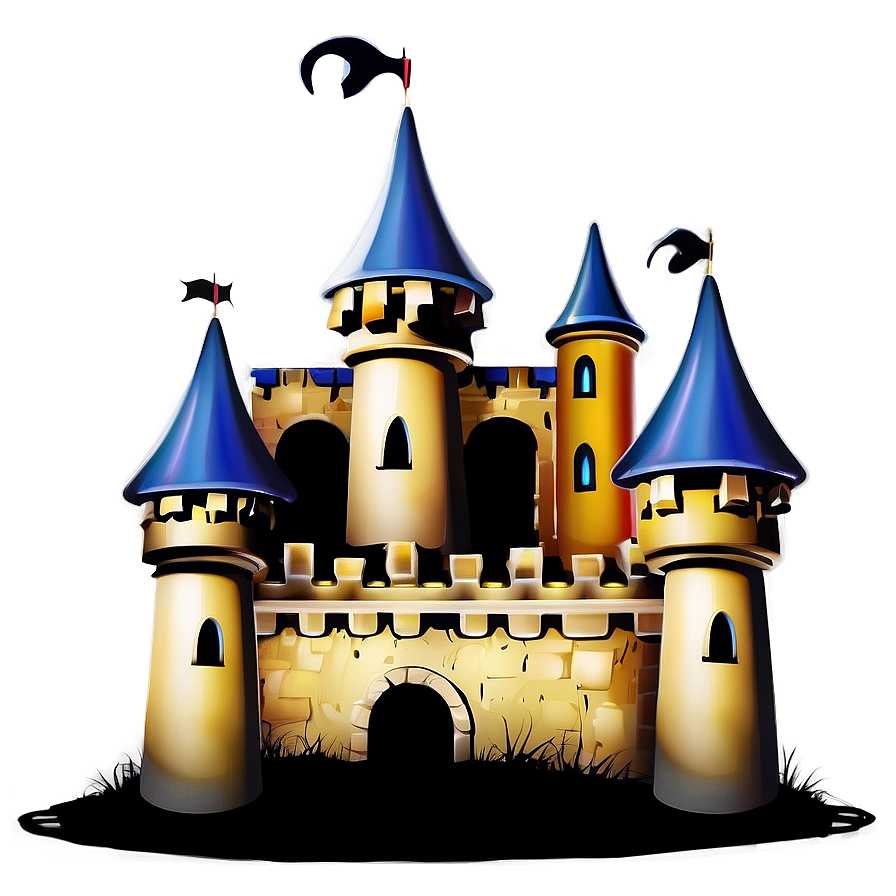 Fantasy Castle Silhouette Png 46