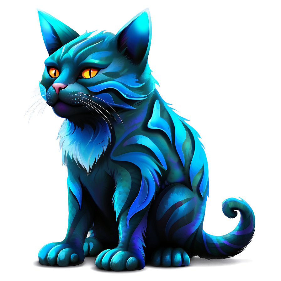 Fantasy Cat Creature Vector Png 06262024