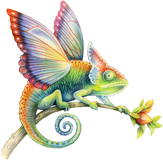 Fantasy Chameleon Butterfly Wings