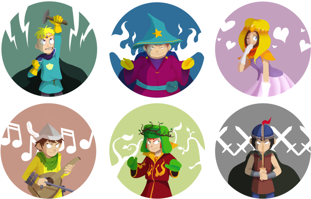 Fantasy Character Collage