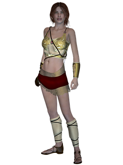 Fantasy Character Costume3 D Model