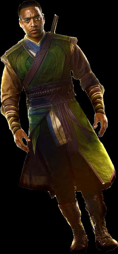 Fantasy Characterin Green Robe