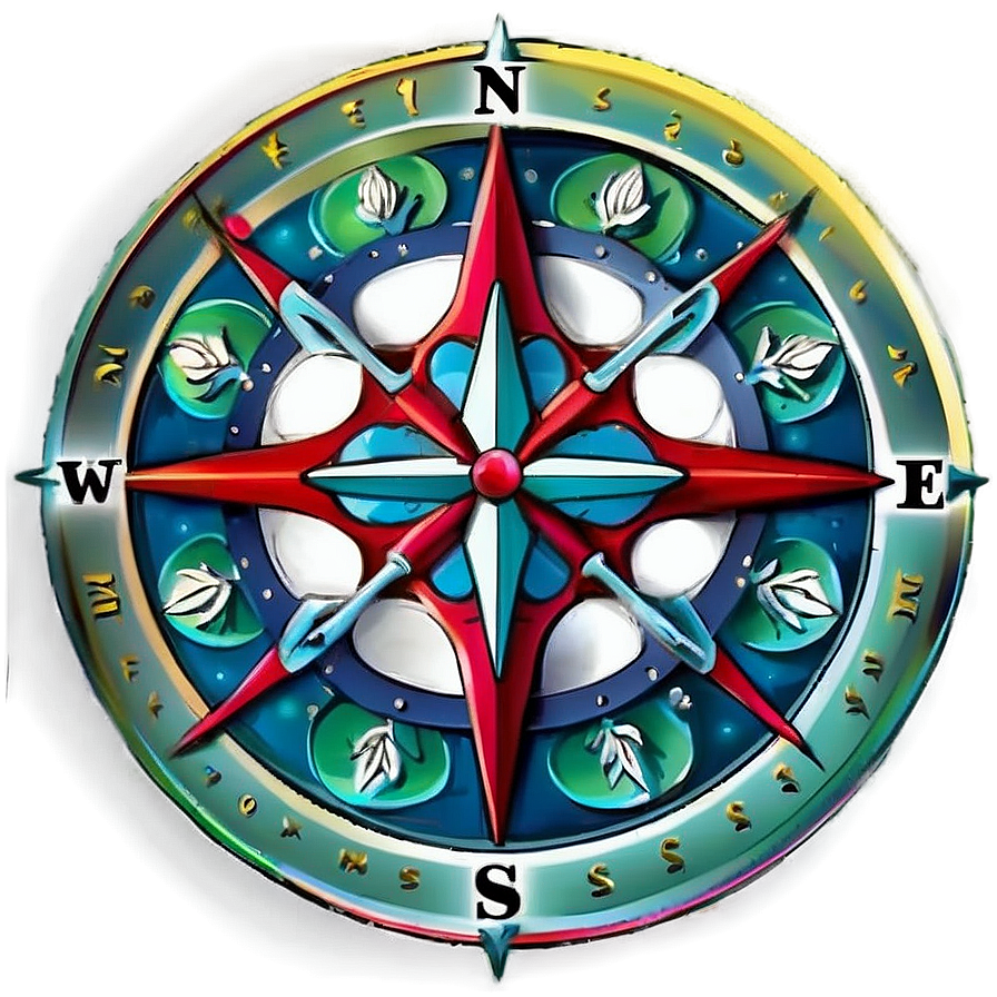 Fantasy Compass Rose Artwork Png 86