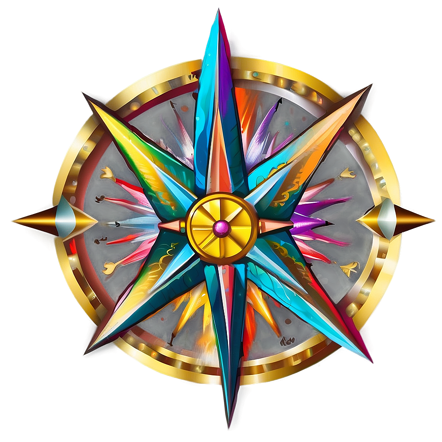 Fantasy Compass Rose Artwork Png Mur29