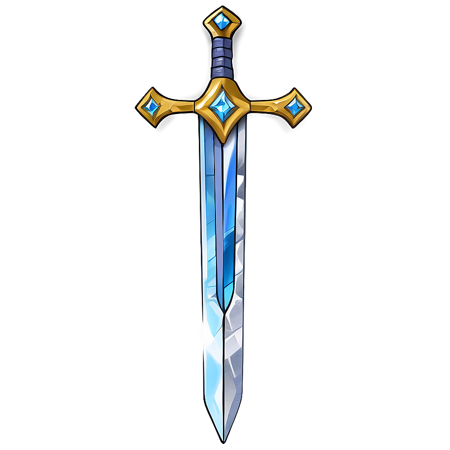 Fantasy Diamond Sword Drawing PNG xfs PNG image with a transparent background, free high-resolution download