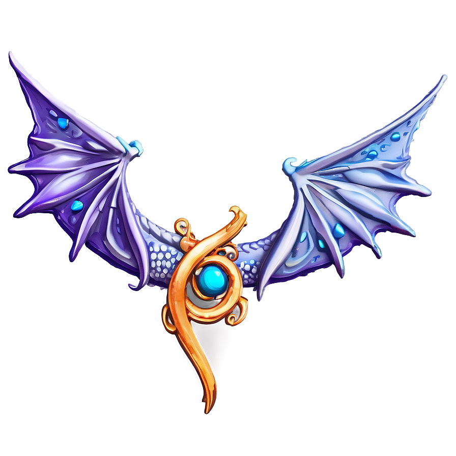 Fantasy Dragon Wings Design Png Bte63