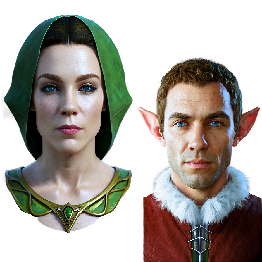 Fantasy Elf Character Portrait Png Myp14