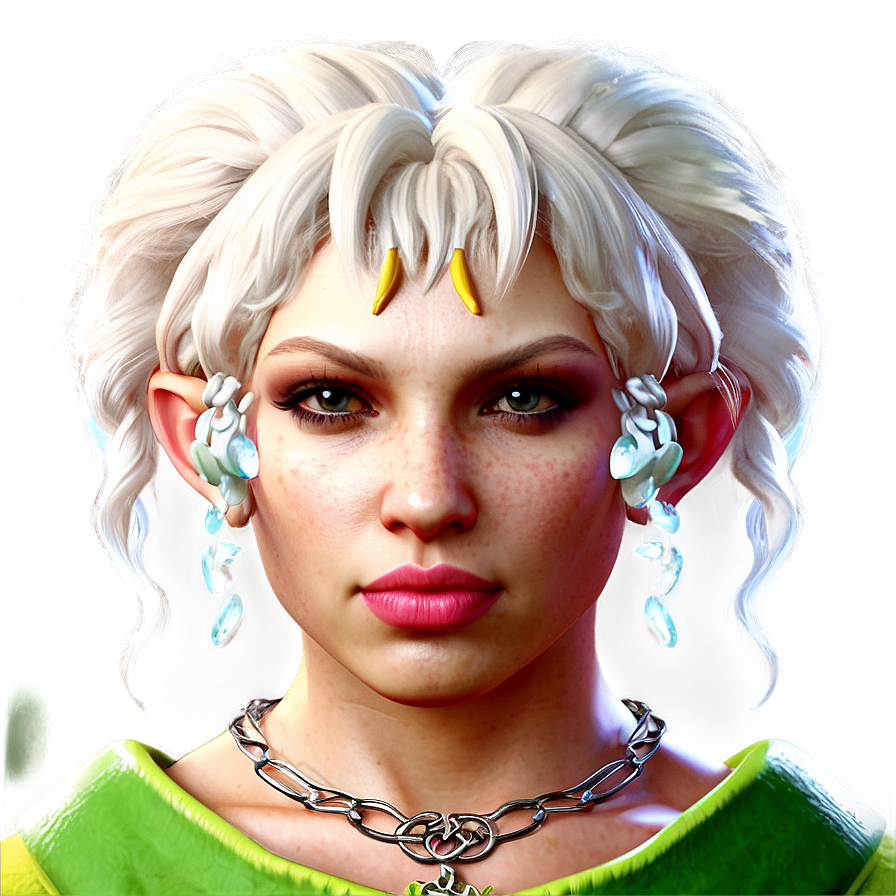 Fantasy Elf Character Portrait Png Wtm