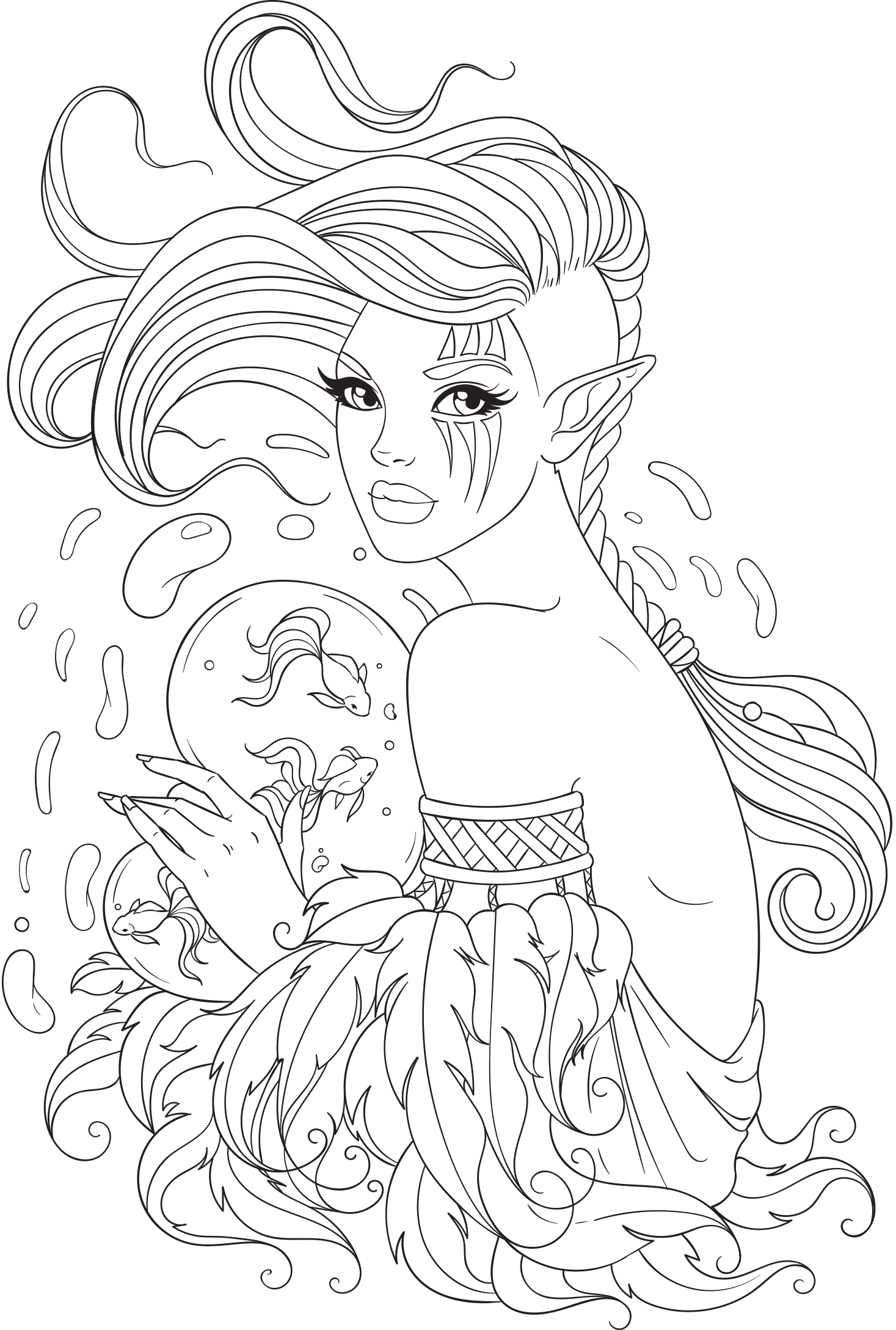 Free Adult Coloring Page - Png Coloring Pages, Transparent Png PNG with transparent background