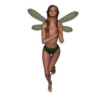 Fantasy Fairy Artwork PNG with transparent background