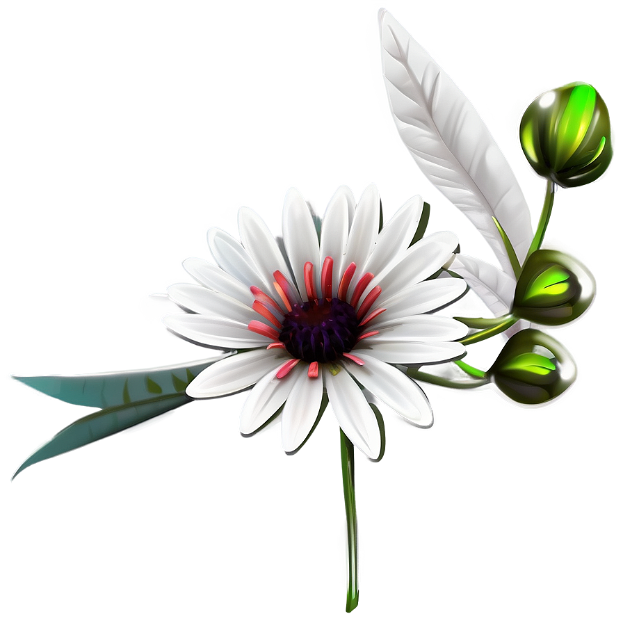 Fantasy Flower Outline Png 35