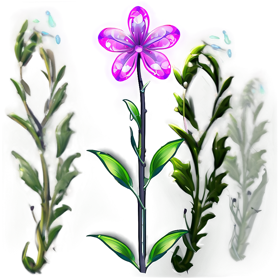 Fantasy Flower Stem Png 06132024