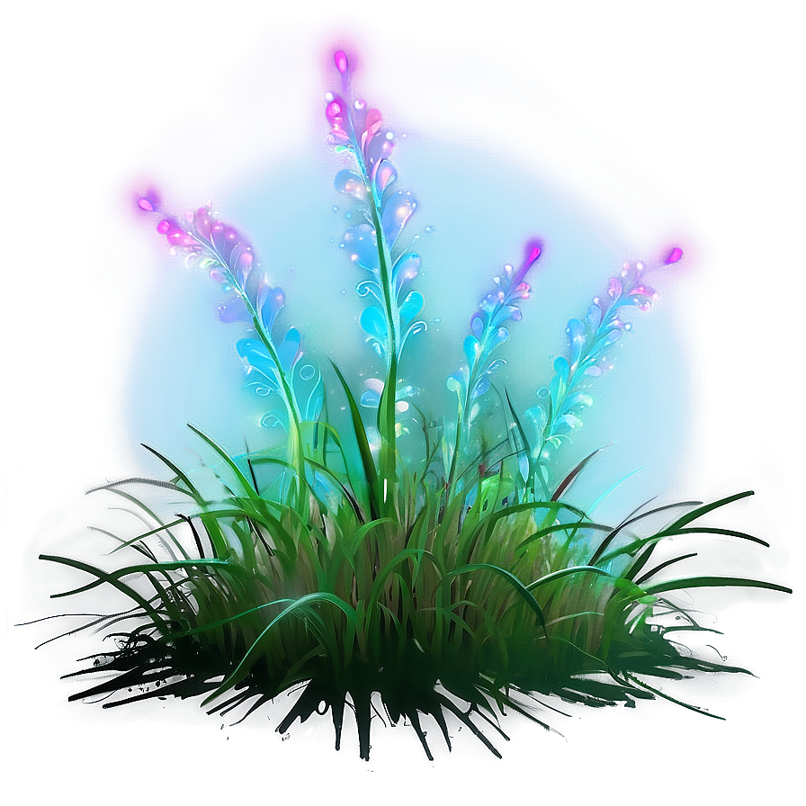 Fantasy Glowing Grass Png 04292024