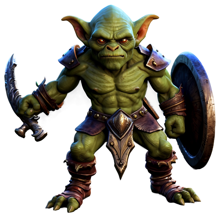Fantasy Goblin Warrior PNG 05252024 PNG image with a transparent background, free high-resolution download