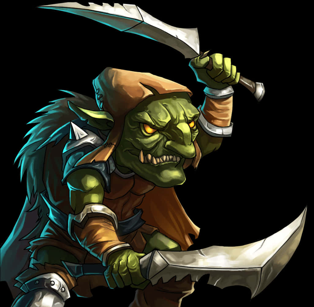 Fantasy_ Goblin_ Warrior PNG image with a transparent background, free high-resolution download