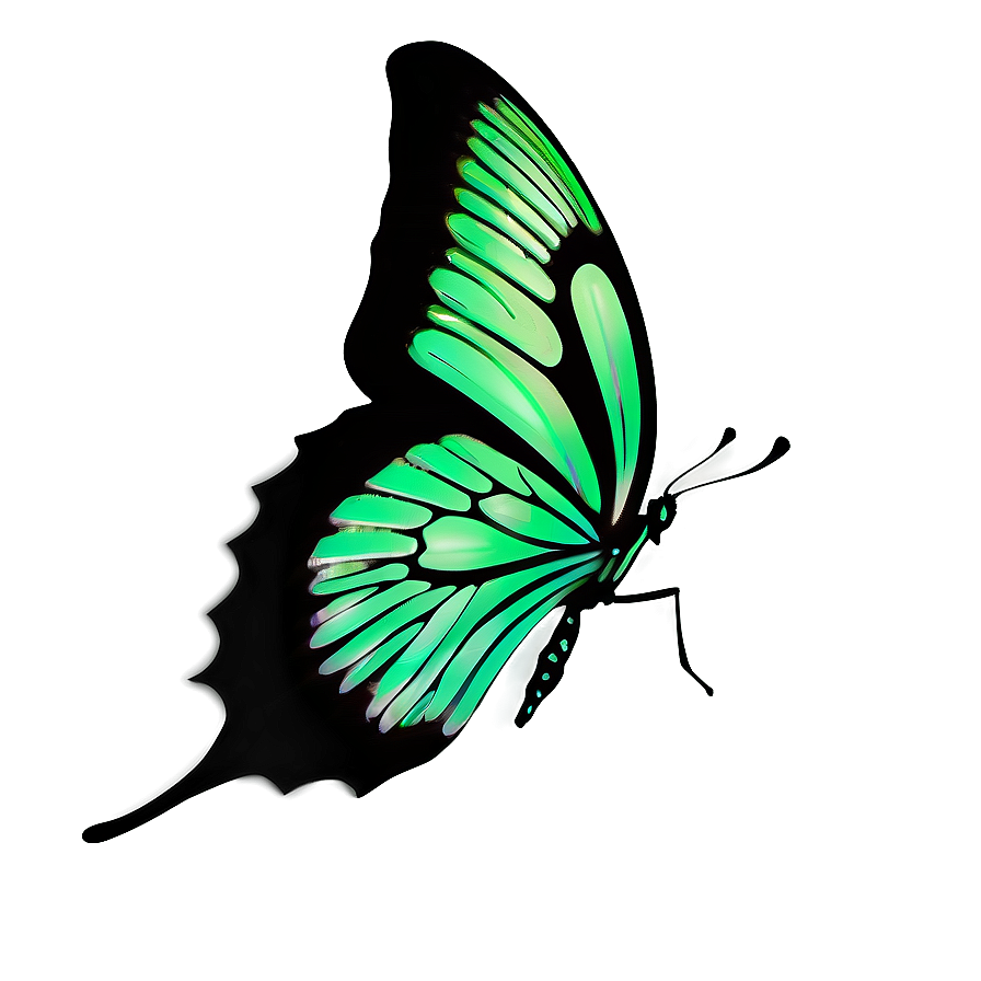 Fantasy Green Butterfly Png 06202024