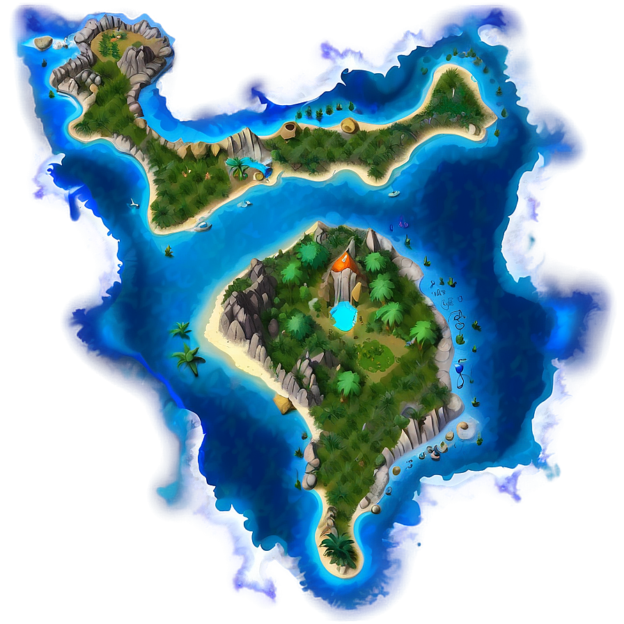 Fantasy Island Map PNG pdd PNG image with a transparent background, free high-resolution download