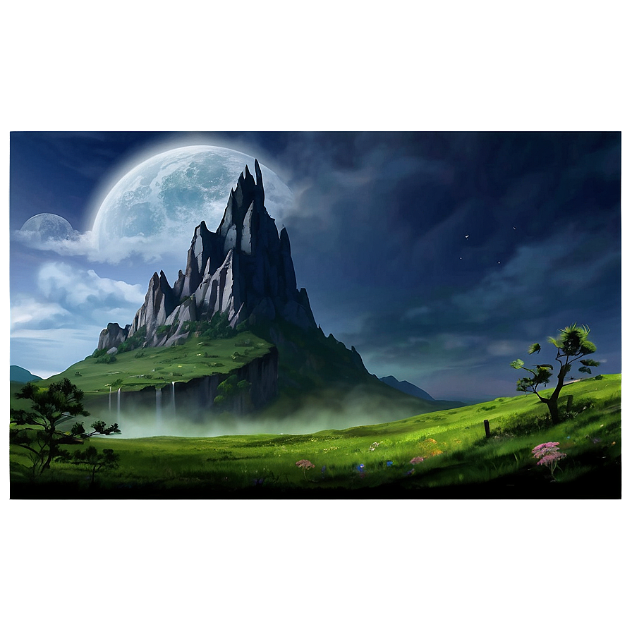 Fantasy Landscape Graphic PNG 06242024 PNG with transparent background