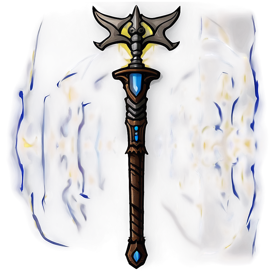 Fantasy Mace Design Png 30