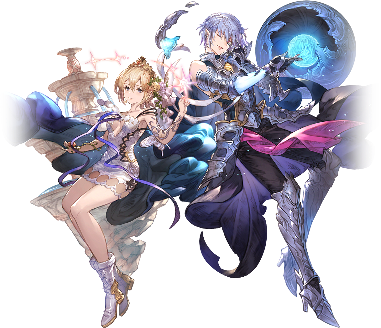 New Promo Art For Europa And Vajra - Granblue Fantasy Grimnir, HD Png Download PNG with transparent background